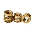thumbnail image 1 of Brass Hot Melt Heat Insert Nut Knurled Thread Insertion Copper Nut Embed Parts Pressed Fit into Holes for Plastic Case, 1 of 6