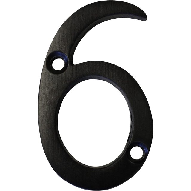 Brass House Number, 2 Inch, Oil Bronzed Black - Walmart.com