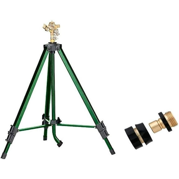 Brass Impact Sprinkler & Orbit Brass Hose Quick Connect Set