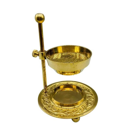 Brass Incense Burner Pooja And Temple Burner Adjustable Incense Burner -4 Inch