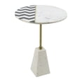thumbnail image 1 of Brass Inlay with Pattern Table with Marble Base, 1 of 4
