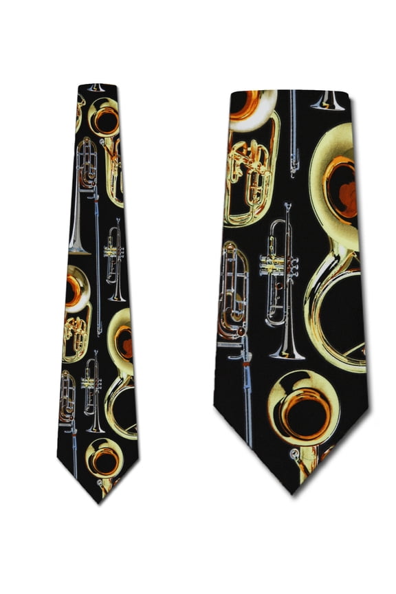 Brass Instruments Necktie Mens Tie