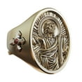thumbnail image 1 of Brass Jesus Christ Cross Ring Religious Details Jewelry BR508 US Size 8, 1 of 15