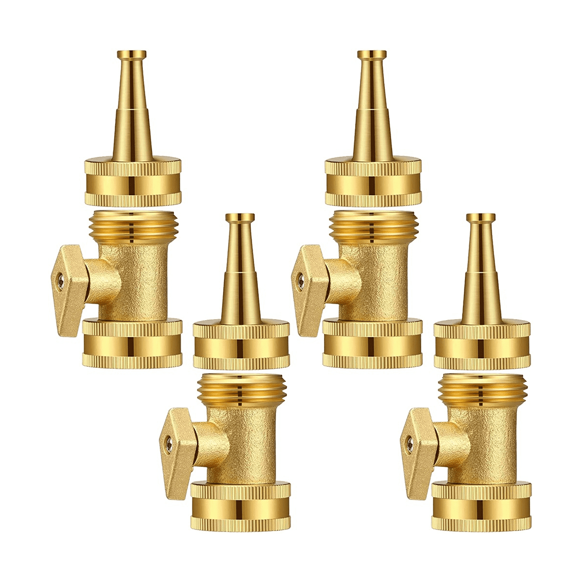 Brass Jet Nozzle Water Nozzle High Pressure Hose Nozzle Shutoff Valve