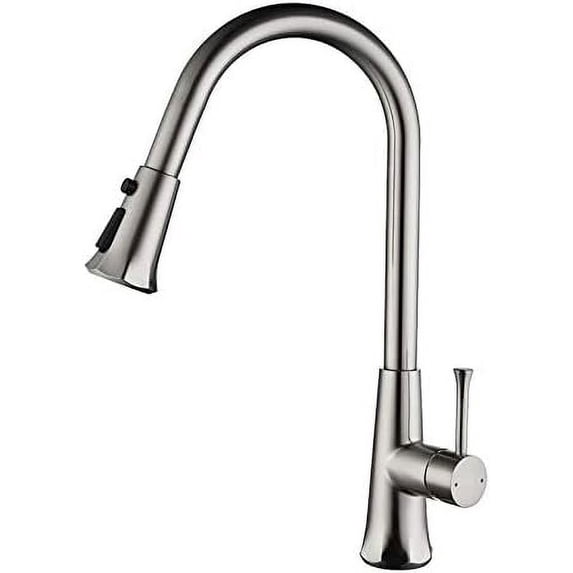 Brass Kitchen Faucet Black/Chrome/Nickel Pull Out Kitchen Sink Tap Hot and Cold Mixer Tap 360 Rotation Kitchen Faucet