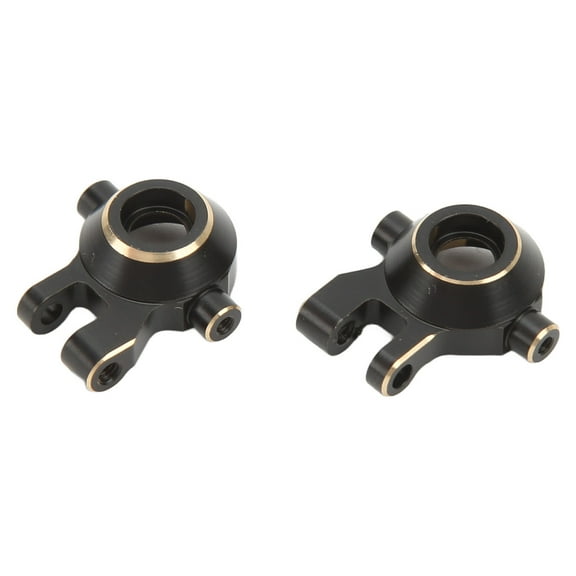Brass Knuckle Steering Cup Replacement Set for 1/18 Scale RC Climbing Car - Black - 2 Pieces