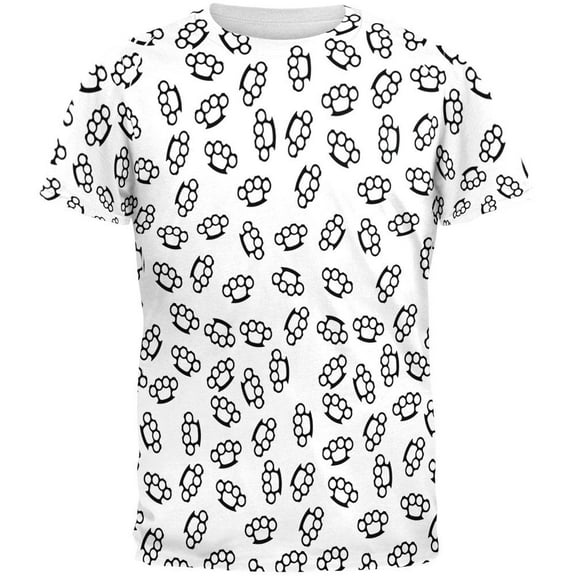 Brass Knuckles All Over Adult T-Shirt - Small