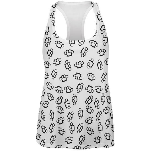 Brass Knuckles All Over Womens Racerback Tank Top - 2X-Large