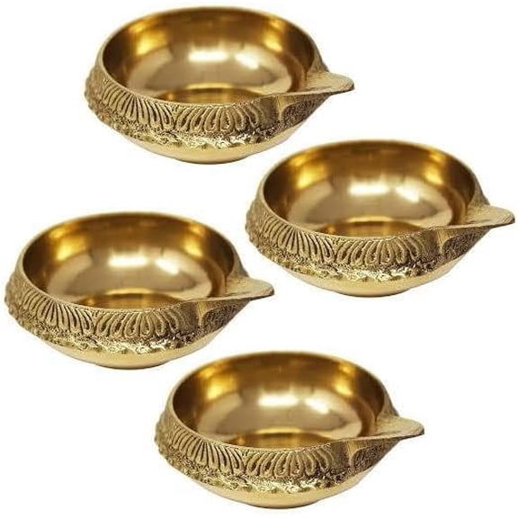 Brass Kuber diya set of 10 pieces for home temple/ diwali / home dcor