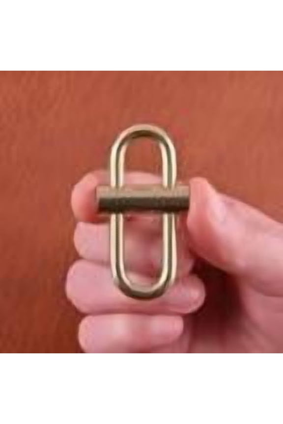 Brass Lock Keychain Smal Oval Slide Locking Snap Lock Clip Buckle Carabiner Key Holder