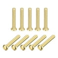 thumbnail image 1 of Brass Machine Screws, M3x20mm Phillips Pan Head Fastener Bolts for Furniture, Office Equipment, Electronics 36Pack, 1 of 6