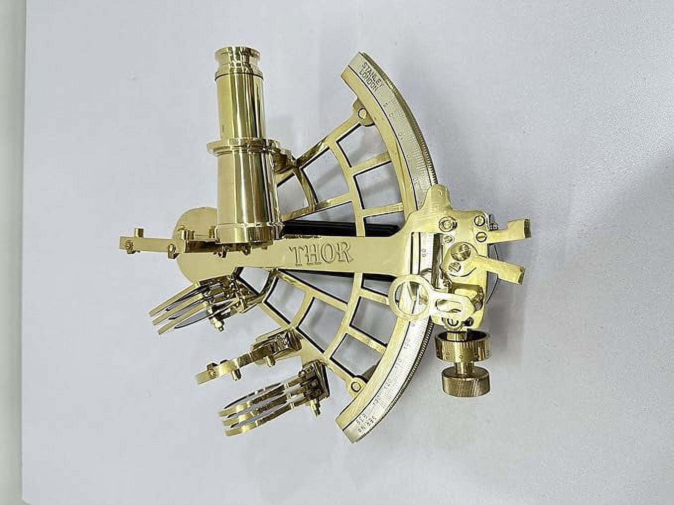 Brass Marine Navigation Sextant Large Brass Sextant 9 Nautical Navigation Collection Solid