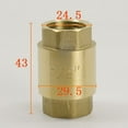 Brass Metal Base Spring Check Nonreturn Valves for 1/2 3/4 1inch Water