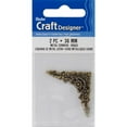 thumbnail image 1 of Brass Metal Corners 2/Pkg-36mm, 1 of 1