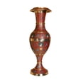 thumbnail image 1 of Brass Metal Flower Vase, 1 of 9