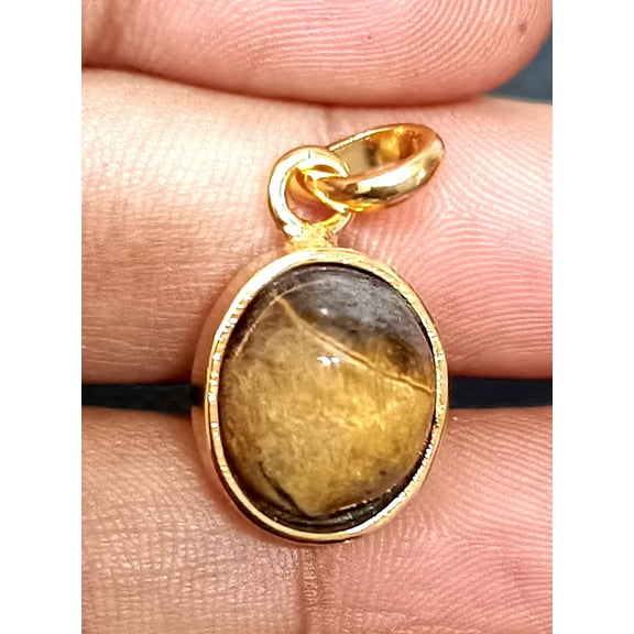 Brass Metal Tiger Eye Gemstone Pendant Tiger Eye Pendant/Tiger Stone/Tiger Eye Stone