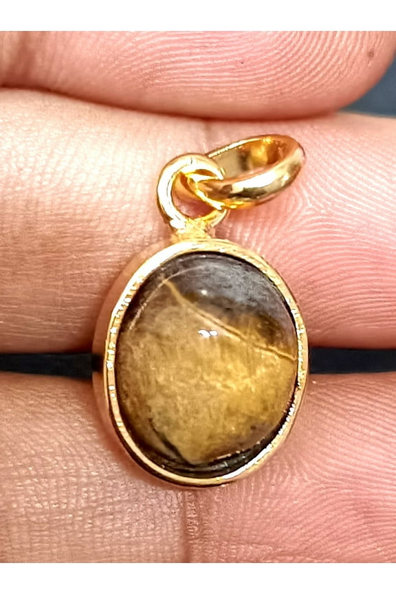 Brass Metal Tiger Eye Gemstone Pendant Tiger Eye Pendant/Tiger Stone/Tiger Eye Stone