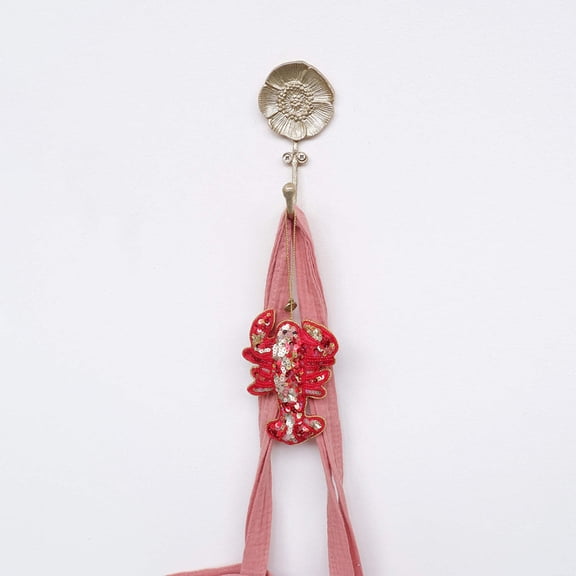 Brass Mia Poppy Wall Hook