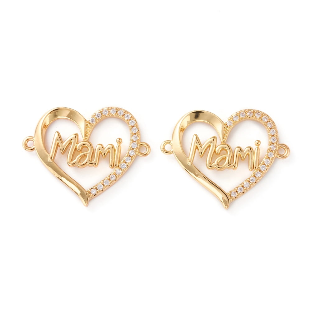 Beebeecraft 1 Scatola 8 Pezzi Connettori Ciondolo Sole 2 Fori Cubic Zirconia Links con Pietre CZ Trasparenti per Fai da Te Artigianato Orecchini Collana Bracciale Creazione di Gioielli