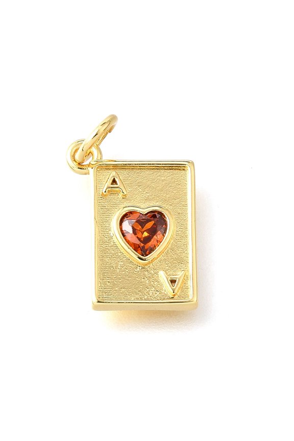 Brass Micro Pave Cubic Zirconia Pendants with Jumping Ring Long-Lasting Plated Rack Plating Real 18K Gold Plated/Platinum Rectangle 15x11x2mm