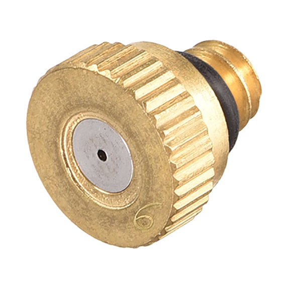 Brass Misting Nozzle - 10/24 UNC 0.6mm Orifice Diameter Replacement Heads for Outdoor Cooling System