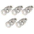 thumbnail image 1 of Brass Misting Nozzle - 3/16" 0.15mm Orifice Dia Fogging Spray Head for Outdoor Cooling System - 5 Pcs Silver Tone, 1 of 4