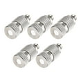 thumbnail image 1 of Brass Misting Nozzle - 3/16" 0.1mm Orifice Dia Fogging Spray Head for Outdoor Cooling System - 5 Pcs Silver Tone, 1 of 4