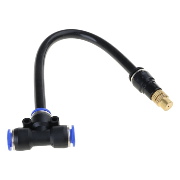Brass Misting Nozzles for Mister Nozzle Thread Misting Nozzle Tees with Plug Adjustable for Outdoor Misting