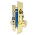 thumbnail image 1 of Brass Mortise Entry Right Hand Door Lock Set with 2.5 in. Backset, 2 SC1 Keys and Swivel Spindle, 1 of 1