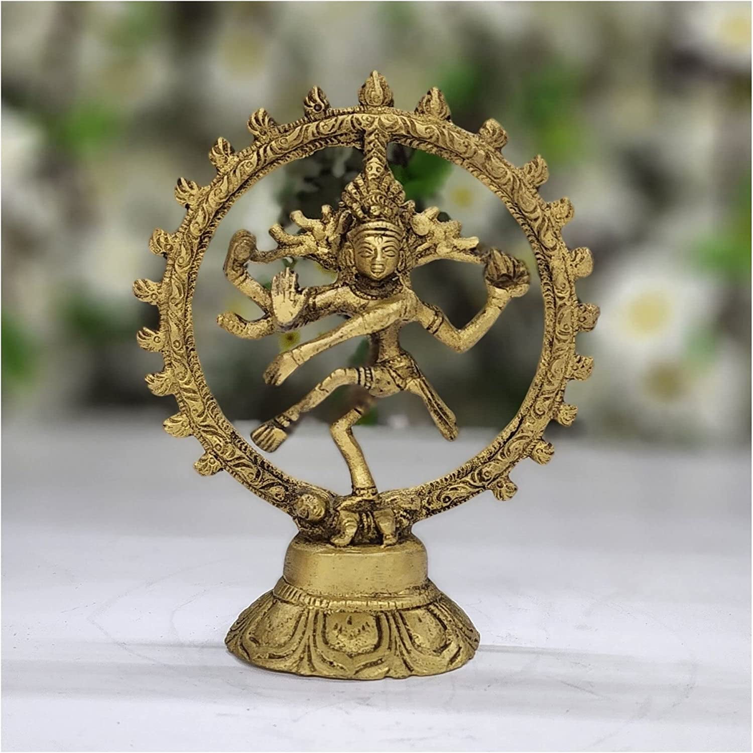 Dancing Shiva Pendant Necklace - Nataraja Bronze Alloy Pendant With 24 Inch Chain, Spiritual Jewelry