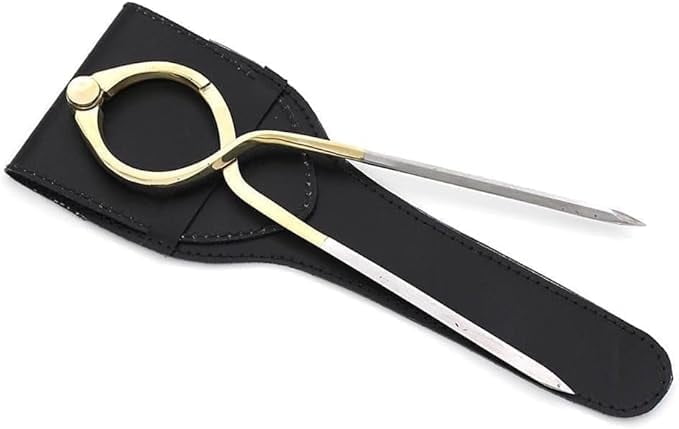 Brass Nautical Navigation Divider with Leather Case –Compass Divider for Naval & Marine Professional Brass Drafting Geometry Compass for Collectors, & Nautical Décor