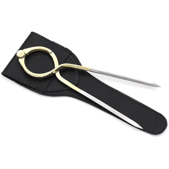 Brass Nautical Navigation Divider with Leather Case Compass Divider for Naval & Marine Professional Brass Drafting Geometry Compass for Collectors, & Nautical Dcor