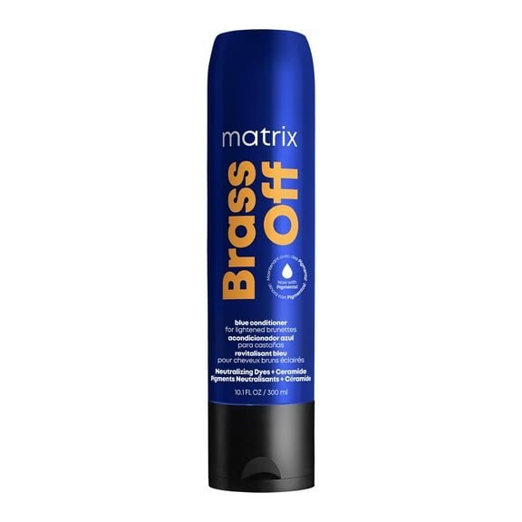 Brass Off Purple-Blue Pigmented Conditioner for Lightened Brunettes Brass Off by Matrix 10.1 oz