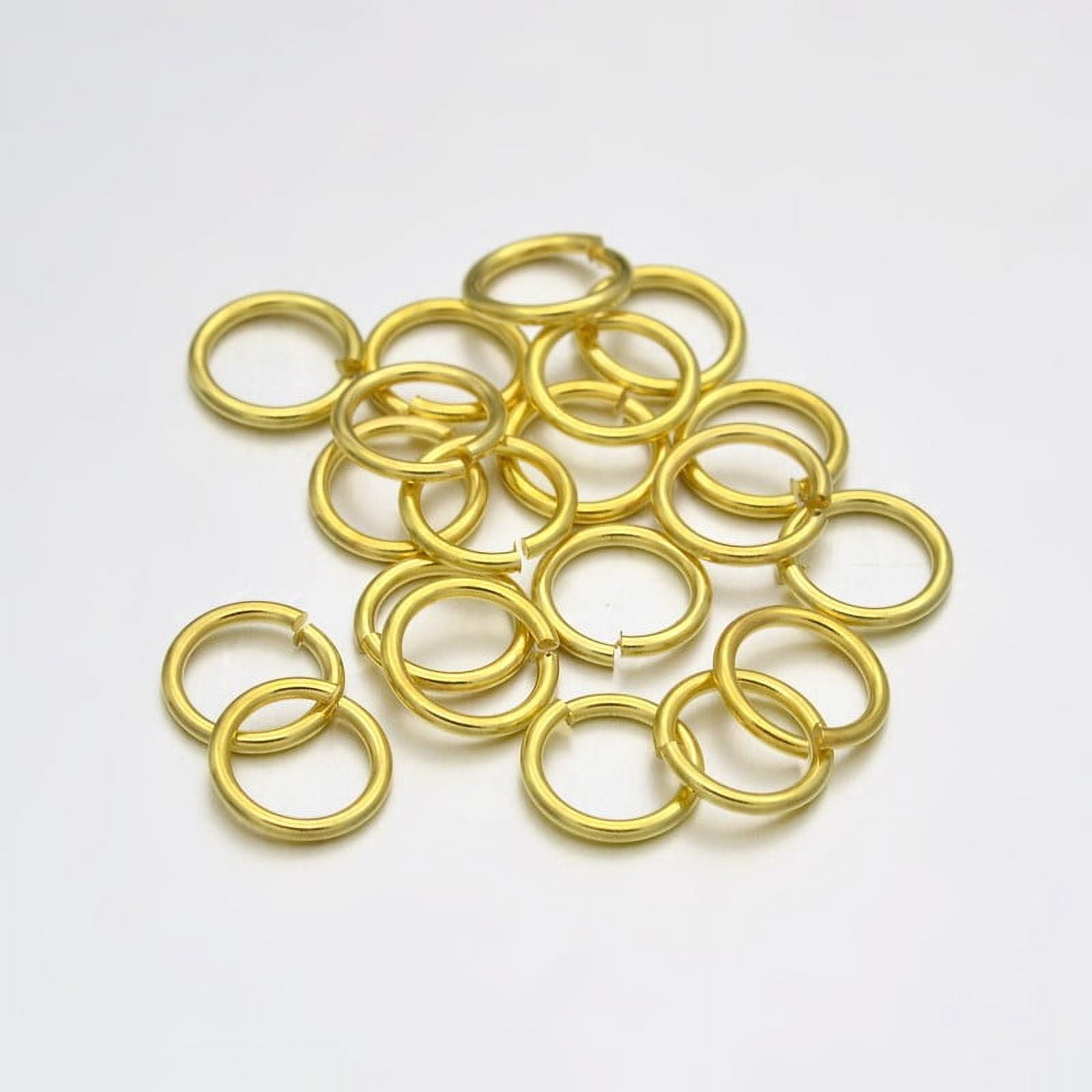 Brass Open Jump Rings Golden 18 Gauge 6x1mm Inner Diameter: 4mm about 6755pcs/500g Brass