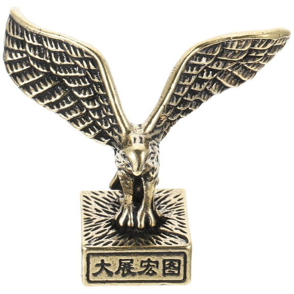 Brass Ornaments Statue Eagle Shadow Lamp Vintage Home Decor Car Toy Office
