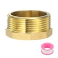 thumbnail image 1 of Brass Outer Hex Thread Fittings, G1-1/2" Male Brass Plug Male Threaded Socket Pipe Plug Fitting, 1 of 7