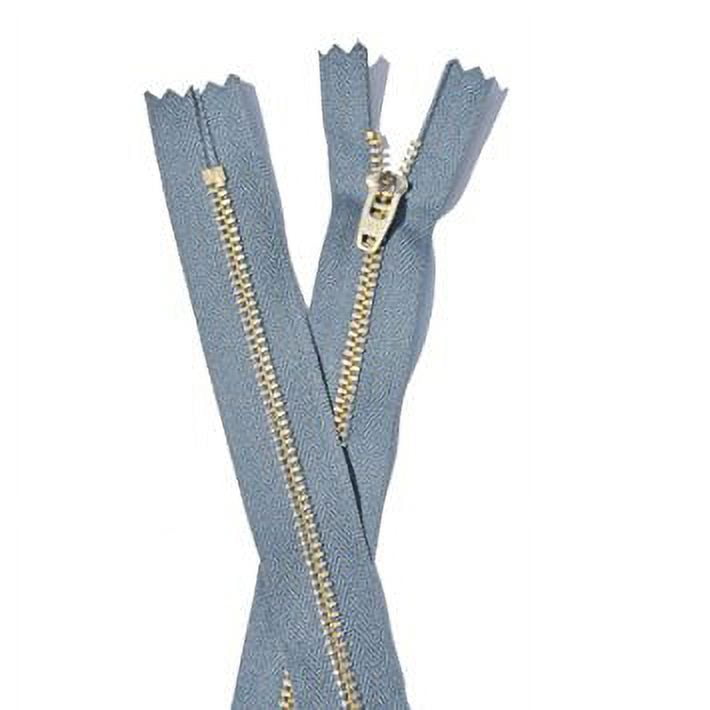 Brass Pant Zipper - YKK #4.5 Pants with Locking Slide