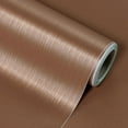 thumbnail image 1 of Brass Peel and Stick Wallpaper 15.7"×1180" Metallic Textured Contact Paper Modern Waterproof Wallpapers Removable Self Adhesive Vinyl DIY Decor Wall Paper for Bedroom Kitchen Cabinets Fridge, 1 of 19