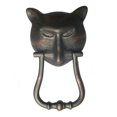 thumbnail image 1 of Brass Pharaoh Cat Head Front Door Knocker 8.4" H Oil Rubbed Bronze Finish Loud Entry Door Metal Knockers forAnimal Cat Lovers w/Screws Renovators Supply, 1 of 12