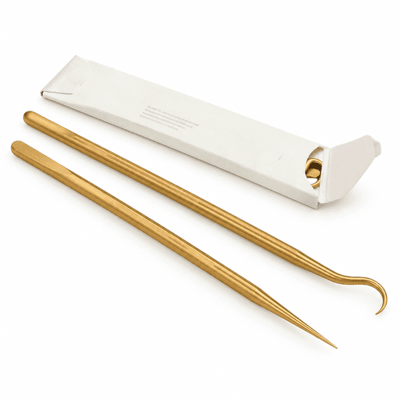 Brass Pick Kit, 2 Picks With 4 Tip Styles, O-ring And Seal Removal Tools