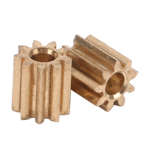Brass Pinion Gear 9 Teeth Motor Engine Drive Gears Replacement Pack (0.22 in x 0.20 in / 5.5 mm x 5 mm)