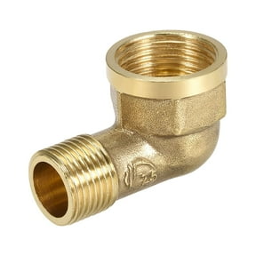 Brass Pipe Fitting,90 Degree Forged Street Elbow,G1/2 Male x G3/4 Female