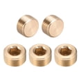 thumbnail image 1 of Brass Pipe Fitting, Hex Counter Sunk Plug,  3/8 Inch G Male Pipe 5pcs, 1 of 3