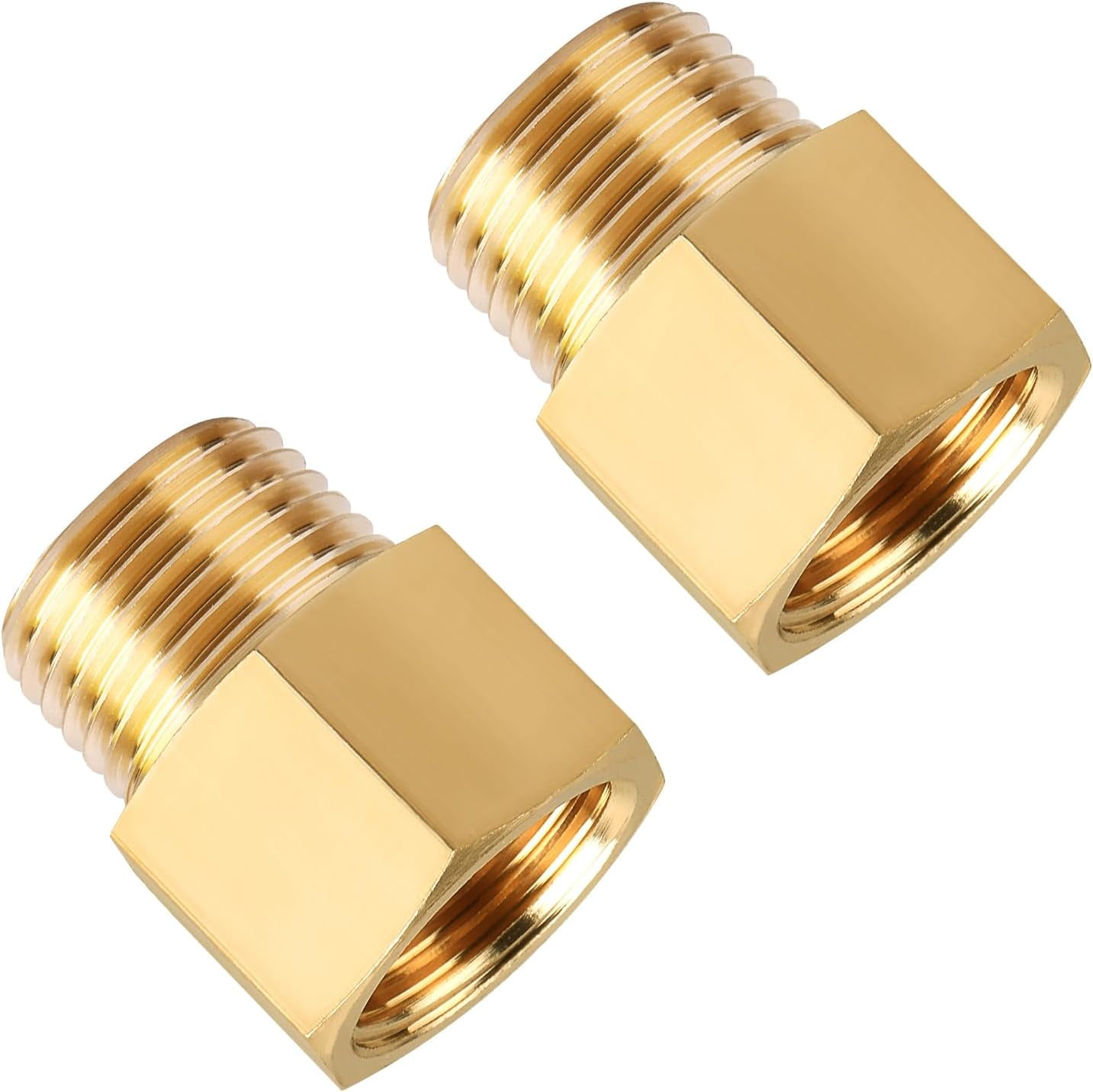 Brass Pipe Fitting, SUNGATOR 1/2 Inch Male Pipe x 1/2 Inch Female Pipe Brass Fitting Adapter, 1/