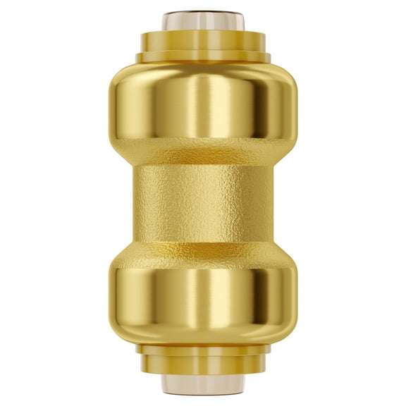 Brass Pipe Fittings Kit, 1/2" 12Pcs Push-to-Connect Straight Connectors