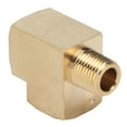 Brass Pipe Tee Car Solid Street Pipe External Thread 1/8in NPT Malex1