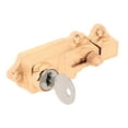 thumbnail image 1 of Brass Plated Keyed Deadbolt Lock, 1 of 2