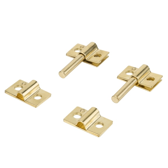 Brass Plated Mirror Friction Hinges Support Set 2" x 1 1/4" Adjustable Hardware 1 Set