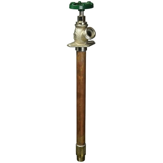 Brass & Plumbing 456-10LF Wall Hydrant - Durable Outdoor Faucet - US Made - 1 Pack - No Color - Easy Install