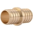 Brass Plumbing Fittings, 1 Inch Crimp Coupling for PEX Pipe, PEXRT